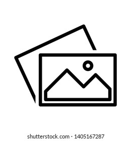 Picture Gallery Image Vector Icon Design Template