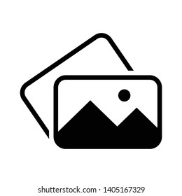 Picture Gallery Image Vector Icon Design Template