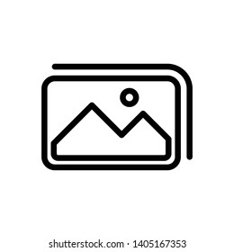 Picture Gallery Image Vector Icon Design Template