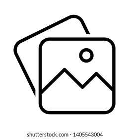 Picture Gallery Image Vector Icon Template