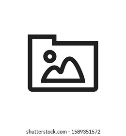 Picture Gallery Line Icon. Picture Icon. Modern Design. Vector Illustration