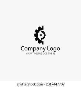 ein Bild einer Ausrüstung, für einen Mechaniker, ein Werkstattlogo, dies ist ein einfaches Logo in Schwarz-Weiß