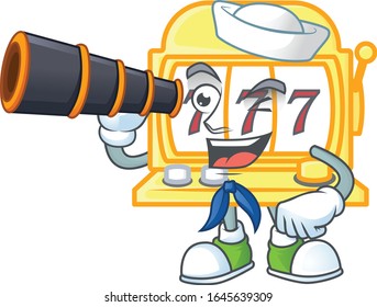 A picture of golden slot machine Sailor style with binocular