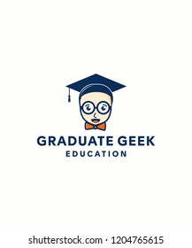 Picture a graduate with glasses.