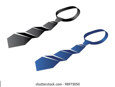 The picture of gray and blue ties