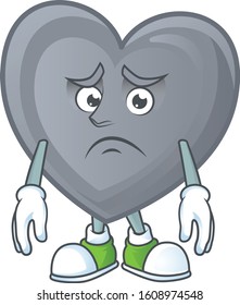A picture of grey love showing afraid look face