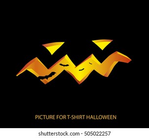 Picture of Halloween t-shirt Design Vector illustration