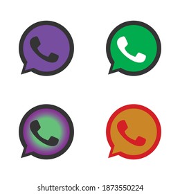 picture, handset, vector on white background
