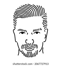 imagen de un hombre apuesto con barba