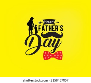 Picture of Happy Father_s Day welcoming card in vector calligraphy and also typography