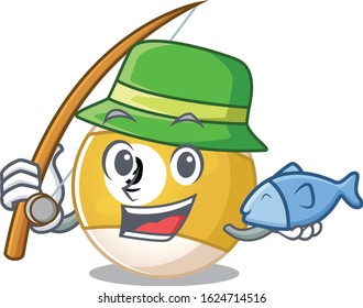 A Picture of happy Fishing billiard ball design