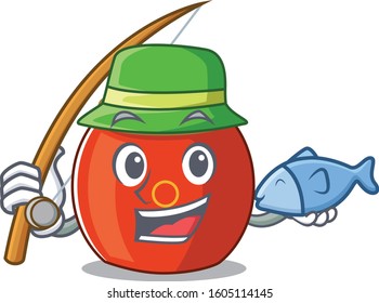 A Picture of happy Fishing chinese drum design