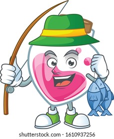 A Picture of happy Fishing pink potion design