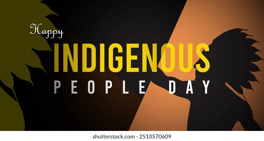 Picture of Happy Indigenous People Day greetings. 