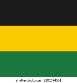 In picture have background yellow black and green. background for juneteenth day.