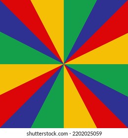 In picture have red, green, green and blue.for juneteenth month.
