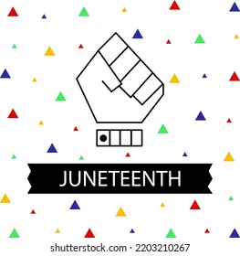 In picture have triangle red, yellow, green and blue with black hand ,white blackground and white caption.
