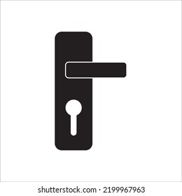 Picture Of Hinges And Door Latch Icon Logo Vector Design