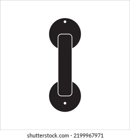 Picture Of Hinges And Door Latch Icon Logo Vector Design