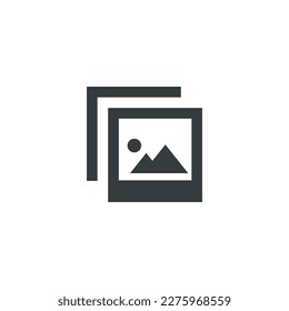 Picture icon, picture 2 vector illustration