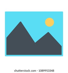 Picture Icon.  96x96 for Web Graphics and Apps.  Simple Minimal Pictogram. Vector