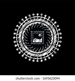 icono de imagen con textura de pizarra