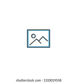 Picture icon design. Essential icon vector illustration design