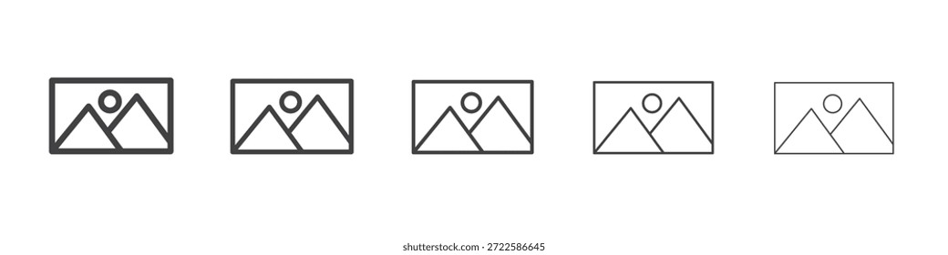 Design von Bildsymbolen, Logo, App, Benutzeroberfläche. Vektorgrafik, EPS