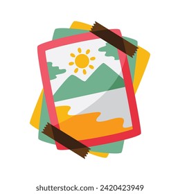 Picture icon design. Vector design