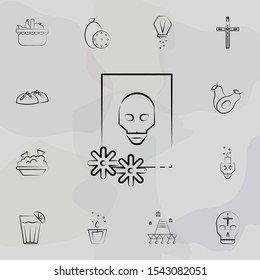Picture icon. Dia de muertos icons universal set for web and mobile