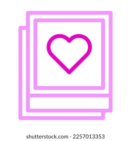 picture icon duocolor pink style valentine illustration vector element and symbol perfect. Icon sign from modern collection for web.