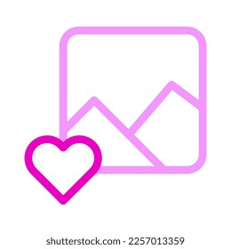 picture icon duocolor pink style valentine illustration vector element and symbol perfect. Icon sign from modern collection for web.