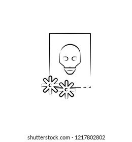 Picture icon. Element of dia de muertos icon for mobile concept and web apps. Hand drawn Picture icon can be used for web and mobile