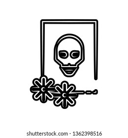 Picture icon. Element of dia de muertos for mobile concept and web apps icon. Glyph, flat icon for website design and development, app development