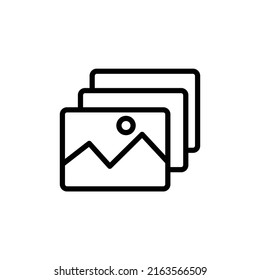 picture icon flat style trendy stylist simple