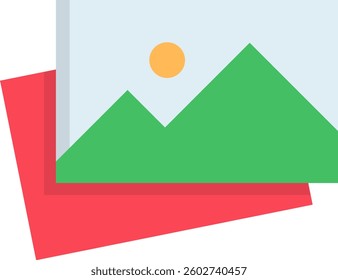 Picture Icon Flat Vector Illustration