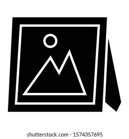 picture icon glyph vector design