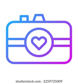 picture icon gradient purple style valentine illustration vector element and symbol perfect. Icon sign from modern collection for web.