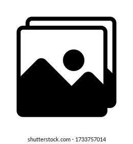 Picture icon graphic design template vector isolated. photography vector icon. Picture coming soon. Means that no photo. Missing image signed or uploading No image available or folder archive. vector.