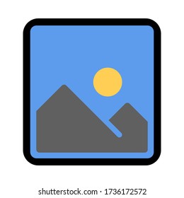Picture icon graphic design template vector isolated. photography vector icon. Picture coming soon. vector.