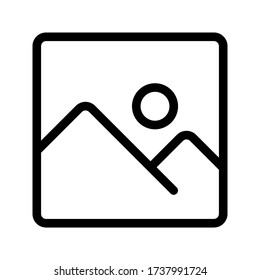 Picture icon graphic design template vector isolated. photography vector icon. Picture coming soon. Means that no photo. Missing image signed or uploading No image available or folder archive. vector.