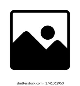 Picture icon graphic design template vector isolated. photography vector icon. Picture coming soon. Means that no photo. Missing image signed or uploading No image available or folder archive. vector.