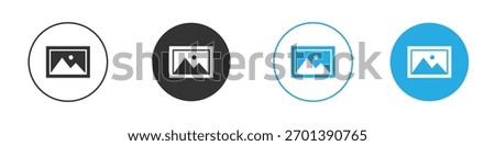 Picture icon. Graphic icon design template