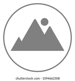 Picture icon. Graphic file icon. Vector.