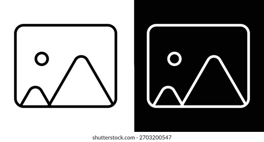 Bild-Symbol oder Ikon Web-Vektorgrafik eps 10