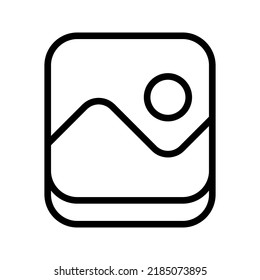 Picture icon. image sign. gallery symbol. vector illustration