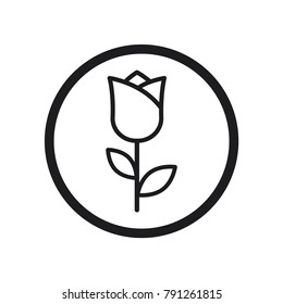 picture icon, image symbol, flat design best vector image illustration, macro vector icon, flower symbol 