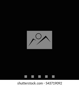 Picture icon. Image template.
