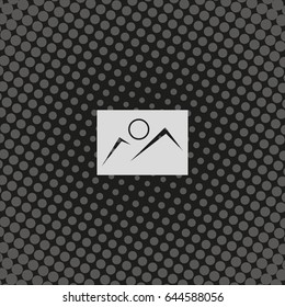 Picture icon. Image template.