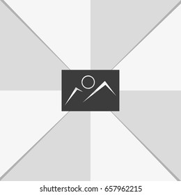 Picture icon. Image template.